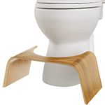 Squatty Potty The Original Bathroom Toilet Stool with Slim Teak Finish, 7-Inch