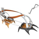 Petzl Irvis Hybrid Crampons with Steel Front Section and Aluminium Heel Universal Leverlock System, for Ski Touring and Glacier Travel, One Size