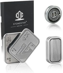 STONESTAR Fidget Toys Pack - Magnetic Metal Fidget Slider Haptic Coin Collection, EDC Fidget Toy for Adults, Helps Relieve ADHD/Anxiety/Stress (Silver)
