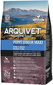 Arquivet Pienso Natural para Cachorros de Razas Grandes - Puppy Junior Maxi Pollo y Arroz, 3 kg (Paquete de 1)
