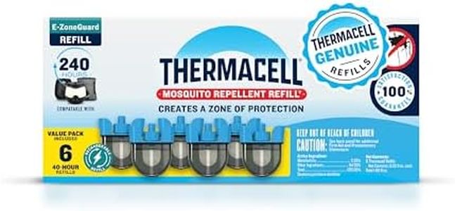Thermacell Patio Shield Mosquito Repellent E-Series Rechargeable Repeller Bundle; 20’ Mosquito Protection Zone; Includes 240-Hour Repellent Refill; No Spray, Flame or Scent; Bug Spray Alternative