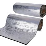 Youyijia 2 Rolls Van Insulation and Soundproofing Car Sound Deadening Mat 10mm Thick Self-Adhesive Audio Noise Insulation and Dampening Mat 50x200cm Foil-Faced FoamSoundproofing for Car/Camper/Caravan