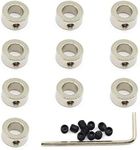 Zeberoxyz 10 PCS/Pack 8mm Shaft Lock Collar T8 Lead Screw Lock Ring Stainless Steel Material Isolation Apply for 3D Printer Accessories (8mm-Silver)