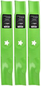 8TEN LawnRAZOR Mower Blade Set for Poulan Husqvarna 2748GLS YTH2148 48 inch Deck 173921 532173921 954633781 (Mulching)