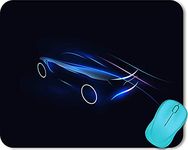 ZORI CAR Design Gaming Mouse Pad for Computer Laptop PC | Work from Home/Office | Sports Super Car |Anti-Skid, Anti-Slip, Rubber Base (CAR_01_Blue)