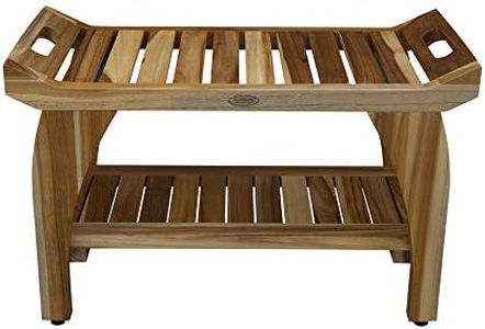 EcoDecors-30 Inch - Teak Shower Bench - Teak Bench Shower - Teak Shower Bench for Inside Shower - Teakwood Shower Bench - Long Shower Bench