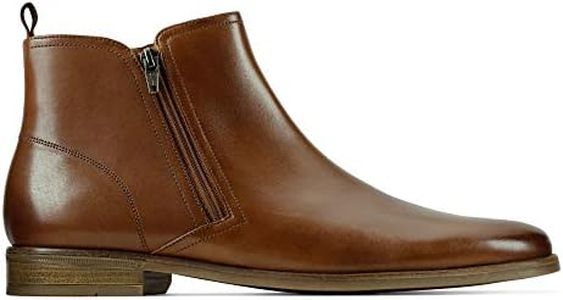 Clarks Men s Chelsea Boots, Brown Tan Leather Tan Leather, 8.5 US