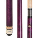 ASKA L3 No Wrap Pool Cue Stick, 58" Hard Rock Canadian Maple, 13mm Hard Tip, Improve Your Game (Purple 19-Ounce)