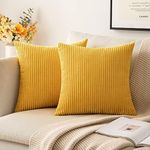 MIULEE Pack of 2, Corduroy Pillow C