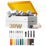 xTool M1 Ultra 4-in-1 Craft Machine with Riser Base and Rotary: 20W Laser Engraver, Inkjet Printing, Blade Cutting, Pen Drawing, DIY Machine for Home Crafts & Small Business, Supports 1000+ Materials