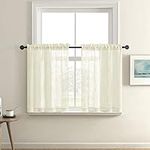 Off White Small Window Curtains for