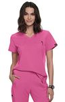 KOI Planet 1038 Women's Renew Scrub Top, Terra Pink, Medium