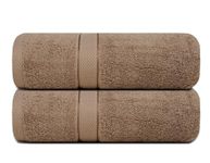 Alifant Royal Egyptian Taupe Bath Towels, 500 GSM 100% Cotton Yarn Ring Spun, Luxury Plush And Premium Towels, Hotel Quality, Highly Absorbent, Quick Dry And Skin Friendly, Set of 2, 70x140 cm