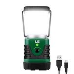 LE 1000 Lumen Camping Lantern, 4 Lighting Modes LED Camping Lantern, 4400mAh Power Bank, IP44 Waterproof, Rechargeable Lantern for Home, Garden, Hiking, Camping, Emergency, Hurricane, Outage, USB Cable Included