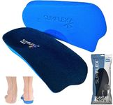 Slimflex Comfort Plantar Fasciitis Insoles for Flat Feet and Heel Pain - Medium Support - 3/4 Length Orthotic Insoles Prescribed Daily by Podiatrists - Also prescribed for Achilles tendonitis Support