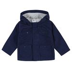 Gerber Baby Hooded Cotton Twill Utility Jacket (Infant Toddler), Navy, 12 Months