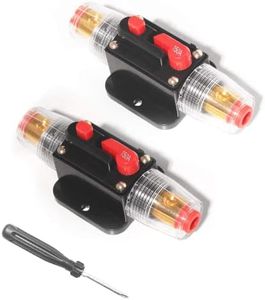 Monrand 2 Pcs 150A Amp Car Audio Inline Circuit Breaker,12V 20A 30A 40A 50A 60A Car Audio Inline Circuit Breaker Fuse for System Protection