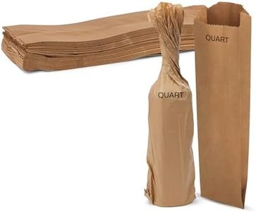 MT Products Brown Wine Paper Bags Quart Size - 4.5" x 2.5" x 16" Great Used as a Wine Bag or For Freshly Baked Goods - Case of 1000