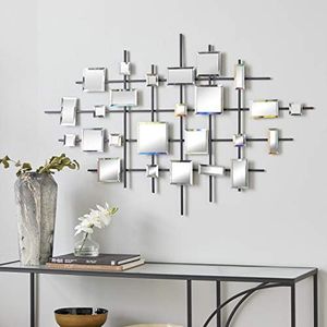 Deco 79 66604 Metal & Mirror Wall Decor