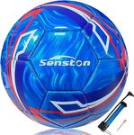 Senston Soccer Ball Size 4 & Size 5 for Kids and Adult Training Ball Official Match Football Balls with Pump