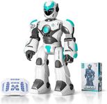 Remote Voice Control Large Robot: Intelligent Programmable Popular Science Story Toys with Gesture Sensing Presents for Kids