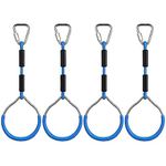 PELLOR Kids Gymnastic Rings, Multifunctional Gym Rings, Backyard Playground Play Sets for Obstacle Ring, Monkey Ring, Climbing Ring Training