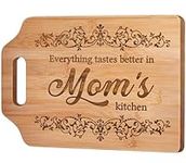 AceThrills Gifts for Mom - Engraved Bamboo Cutting Board - Birthday Gifts for Mom from Daughter Son, mom Gifts, Christmas Gift for Mom, Mothers Day Gifts