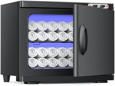 HYTOBP 23L Towel Warmer, Large Hot Towel Warmer for Spa, Professional 2-in-1 Towel Warmer Cabinet for Facials Esthetician Beauty Salon Spa and Barber(Black)