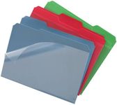 Find It Clear View File Folder with Clear Front Sheet, Back to School Supplies for College Students, Pack of Six, Assorted Colors (FT07187)