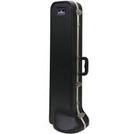 Crossrock CRA860TBBK Trombone, Contoured ABS Molded Hard Shell Case with Padded Strap, Black