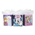 Hallmark 5EGB6062 Disney Gift Bag, Large, Minnie Mouse, Princesses and Frozen