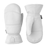 Hestra Leather Box Mitt, Off White, 9