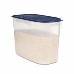 Signoraware Rice Dispenser BPA Free Plastic Multipurpose Container | Dishwasher safe | Airtight & Leakproof | Kitchen & Pantry Storage | Ideal for Atta, Rice & Sugar Storage ( ModBlue | 16 Ltr )
