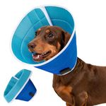 Soft Dog Cone Collar for Dogs After Surgery, Buster Collars for Puppy, Breathable Neck Recovery Collars for Dog, Adjustable Elizabethan Collar for Pet, Head Cone for Dogs Prevent Licking (M)