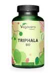 Vegavero Pure Triphala Powder Organic 1300 mg | 180 Capsules (3 Month Supply) | NO Additives, Lab-Tested | Ayurveda Products | Gut Health Supplements & Immune System Booster | Vegan