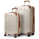 LUGG Travel Suitcase Set - Skywander 2-Piece Hard Shell Luggage, 24" & 28" Strong & Lightweight with Secure TSA Lock, Smooth 360° Wheels & Resilient Handle - Airline Approved