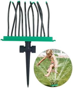 BACKYARD BLAST Super Soaker Lawn Sprinkler for Kids - Kids Outdoor Toys - Wire Inserts in Each Tube to Direct Water Stream