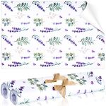 20 Drawer Liners for Dresser Lavender Scented Drawer Liners Drawer Paper Liner Non Adhesive Scented Liners for Drawers Fragrant Drawer Liners for Home Shelf Closet, 14 x 19.5 Inches (Lavender)