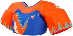 Gogokids Kids Swim Vest with Floats Armbands, Updated Vest-style Toddler Swimming Jacket Adjustable Safety Buckle Swimming Pool Flotation Buoyant Jacket for Children 2-6 Years Old