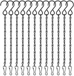 TUPARKA 12 Pack Black Hanging Chain