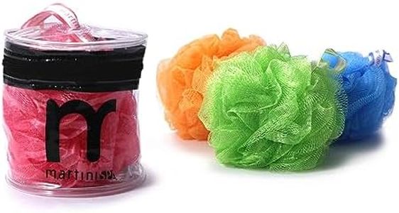 martini SPA - Massage Color - Spugna corpo a rete in pochette, in polietilene, colore casuale (verde, arancione, azzuro, rosa), 55g, 1 unità