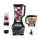 Ninja BL770AMZ Mega Kitchen System, 72 oz. Pitcher, 8-Cup Food Processor, 16 oz. Single Serve Cup, 1500-Watt, Black