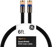 GE RG6 Coaxial Cable, 6 ft. F-Type 