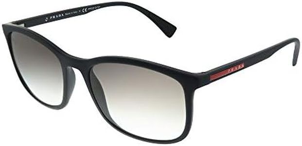 Prada Sport 0PS01TS DG00A7 56 Montures de Lunettes, Noir (Black Rubber/Greygradient), Homme