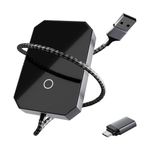 Lifelong Wireless Carplay Adapter | Wireless Android Auto Adapter for car|Carplay Device for car 2-in-1 | Supports 5.8GHz WiFi & Bluetooth 5.4| Auto Connect | USB-C/A | Fast & Stable Connection