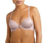 Maidenform Women's One Fab Fit Full Coverage Lightly Padded Racerback Underwire T-Shirt Bra 07112, Gloss, 42C