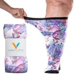 Viasox EasyStretch Diabetic Socks for Men & Women, Non Binding Top, Seamless Toe, Loose Fit, Butterfly, Butterfly, Large