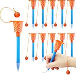 LONTOM 10 Pcs Basketball Hoop Gel Pens Basketball Party Favors with Blue Pencil Grips Basketball Novelty Pens for Kids Foam Pen Cushion for Sports Themed Birthday Party Supplies, 0.7 mm