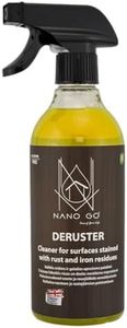 NANO GO DERUSTER - Alkaline Spray Rust Remover for Metal, Ceramics, Mineral Surfaces, Concrete, Buildings, Tools & More. Suitable as Bike, Car Rust Remover, Patio Rust Remover - 500ml