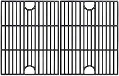 Criditpid 17 Inch Cooking Grates Replacement for Home Depot Nexgrill 720-0830H, 720-0830D, 720-0783E, 720-0783C, Cast Iron Barbecue Cooking Grids for Kenmore, Uniflame Gas Grils.